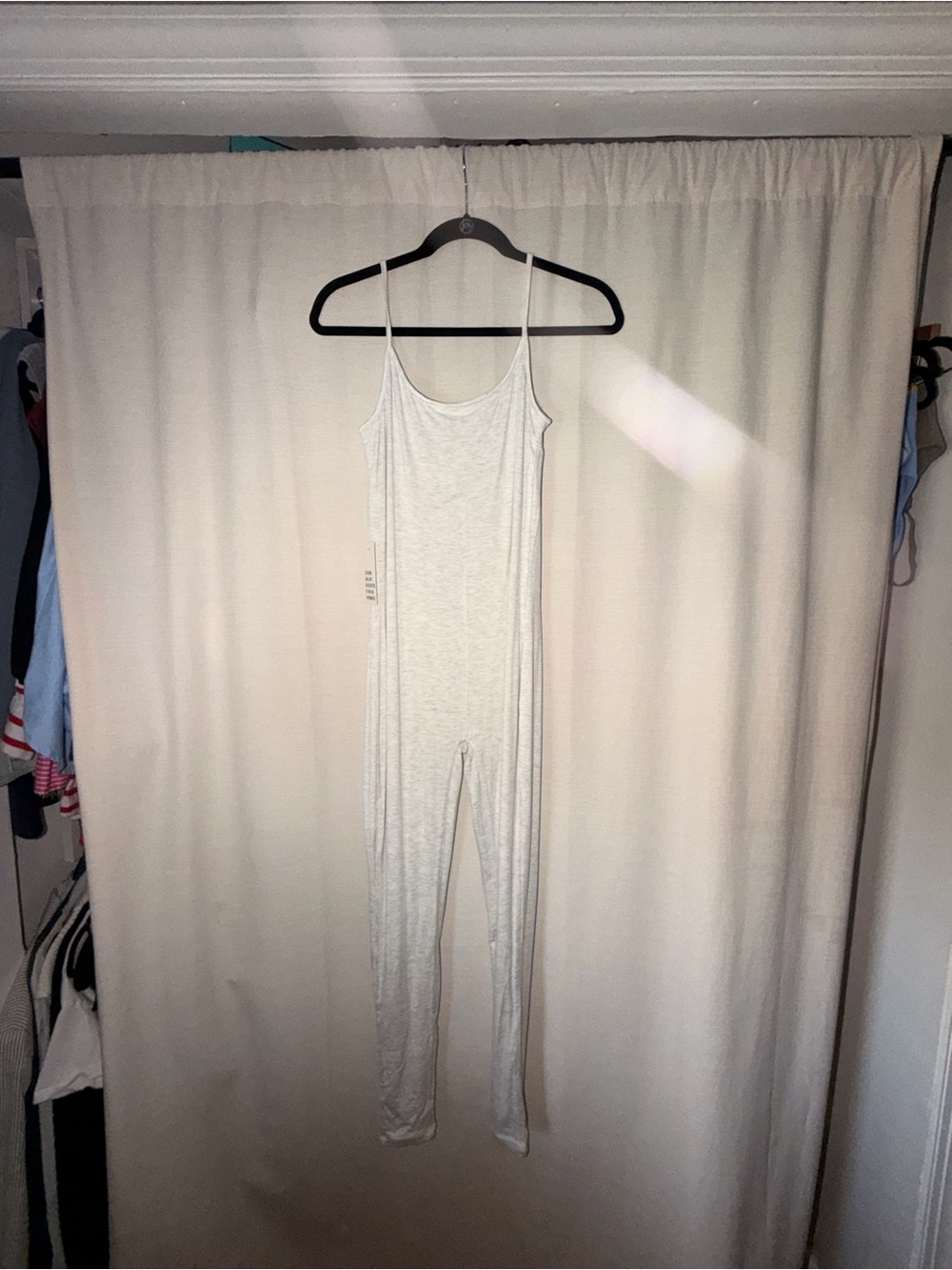 NWT BUMPSUIT - The Kate Light Gray Jersey soft Jumpsuit
